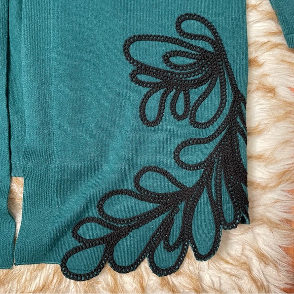Chico’s embroidered open cardigan - Picture 5 of 8